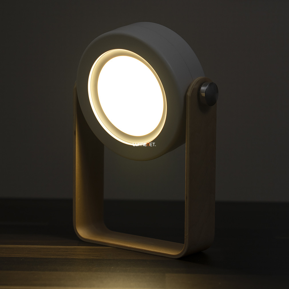 Tölthető LED asztali lámpa, színes 19 cm - GAO 7223H, 4 szín, 3 világítási mód, akkumulátoros, USB, érintőkapcsolós, összecsukható, 3000 K, 100 lm