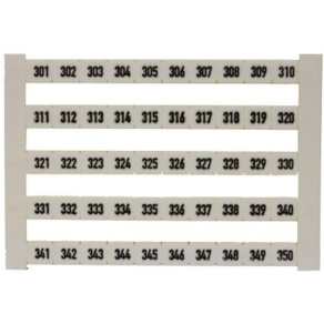   Weidmüller sorkapocs jelölő szám 301-350 fehér DEK 6 FW 301-350 0468660301