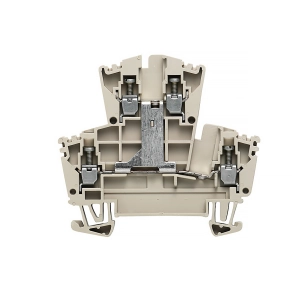   Weidmüller átmenő sorkapocs WDK 2.5 V (0,05-4mm2), 400V/24A, bézs 1022300000