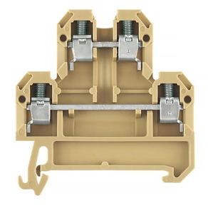   Weidmüller átmenő sorkapocs DK4/35 (0,13-6mm2), TS35/PA, IEC 500V/32A, bézs 0527660000