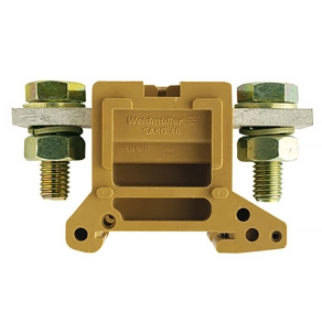   Weidmüller átmenő sorkapocs SAKG 40/35 II (10-95mm2) TS35/KrG, IEC 1000V/232A, sárga 0637720000