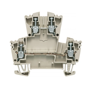   Weidmüller átmenő sorkapocs WDK 2.5 ZQV (0,05-4mm2), 400V/24A, bézs 1041100000
