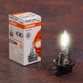   Osram Original Line 12V H9B halogén fényszóró izzó, 12 V, 65 W, 2100 lm, PGJY19-5 foglalattal, OEM minőség, megbízható világítás, 64243, 1db/doboz