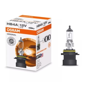   Osram Original Line 12V HB4A halogén fényszóró izzó, 12 V, 51 W, 1095 lm, P22d foglalattal, 1720 órás élettartam, OEM minőség, 9006XS, 1 db/doboz