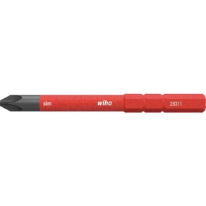 Wiha 34584 Phillips (PH) slim bit, PH2x75mm, 1000V