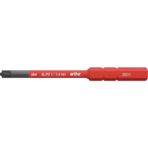   Wiha 34589 PlusMinus/Pozidriv (PZ) slim bit, SL/PZ1x75mm, 1000V
