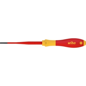   Wiha 35390 lapos (sliccelt) csavarhúzó, 4,0x100mm, 1000V, SoftFinish slimFix