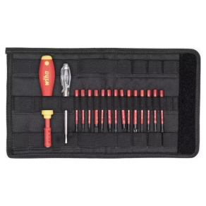  Wiha 36068 cserélhető pengés csavarhúzó készlet, 16 részes, 1000V, slimFix