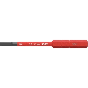   Wiha 37147 Csavarhúzó imbusz bit szár 3x75 mm, SlimBit, 1000V