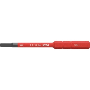   Wiha 37224 Csavarhúzó imbusz bit szár 2,5x75 mm, SlimBit, 1000V