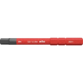   Wiha 37226 Csavarhúzó imbusz bit szár 5,0x75 mm, SlimBit, 1000V