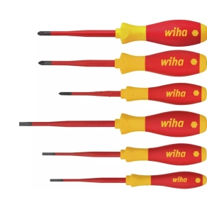   Wiha 38362 csavarhúzó készlet, lapos, (PH), PlusMinus/Pozidriv, 6 részes, 1000V, slimFix