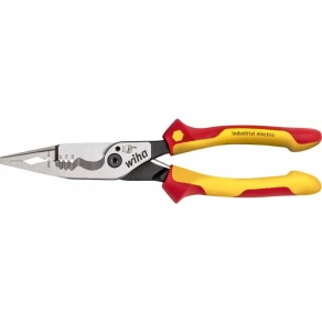   Wiha 45705 Multifunkciós szerelőfogó krimpelő funkcióval, 8in1, VDE, krómozott, 225mm