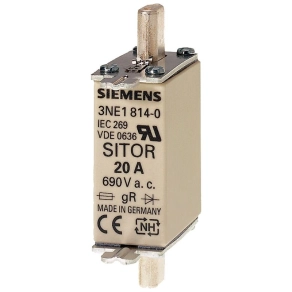   Siemens 3NE1818-0 késes biz., NH-000, 63A gS, 690VAC/250VDC, félvezetővédő
