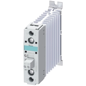   Siemens 3RF2320-1CA44 szilárdtest relé (SSR), 1x20A/48-460VAC, 4-30VDC, hűtőbordával, zajcsökkentett, csavaros csatlakozás