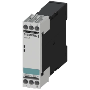   Siemens 3UG4512-1AR20 fázisfigyelő relé, sorrend, kiesés, aszimmetria, 1CO, 160-690VAC
