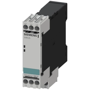   Siemens 3UG4512-1BR20 fázisfigyelő relé, sorrend, kiesés, aszimmetria, 2CO, 160-690VAC