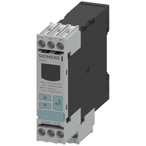   Siemens 3UG4622-1AW30 áramfigyelő relé, LCD, 24-240VAC/DC, 0,05-10A AC/DC, 0,01-5A hiszt.