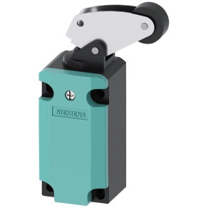   Siemens 3SE5112-0BF01 végálláskapcsoló, műanyag görgős (22mm) nyomókar, egyirányú, függ. működés, 1NO+1NC (slow), fém ház, 40mm