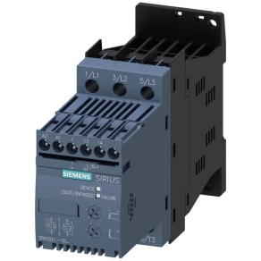   Siemens 3RW3016-1BB14 lágyindító, 4kW/9A, 110-230VAC/DC, S00, csav.