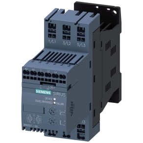   Siemens 3RW3018-2BB04 lágyindító, 7,5kW/17,6A, 24VAC/DC, S00, csavaros