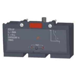   Siemens 3VT9225-6AC00 kioldó, 3P 250A, ETU, LI, Ir és Ii állítható, berendezés- és kábelvédelemre, 3VT2-höz
