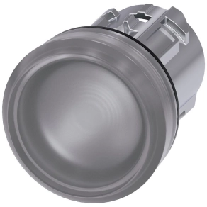   Siemens 3SU1051-6AA70-0AA0 jelzőlámpafej, átlátszó, fém Sirius