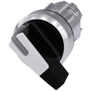   Siemens 3SU1052-2CF60-0AA0 kapcsoló fej, 2 állású, fehér, fém, hosszított kar Sirius