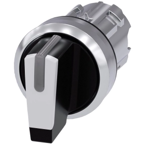   Siemens 3SU1052-2BL60-0AA0 kapcsoló fej, 3 állású, fehér, fém Sirius