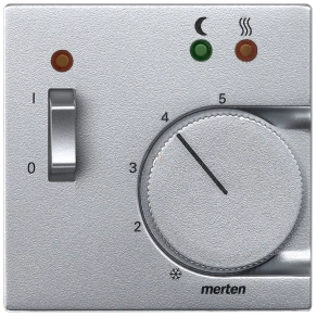   Schneider Merten Fedlap, padlótermosztáthoz, System-M, alumínium 535860