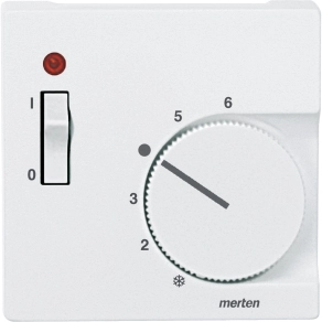 Schneider Merten Fedlap, kapcsolós termosztátokhoz, System-M, mattfehér 536119