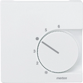 Schneider Merten Fedlap, váltóérintkezős termosztáthoz, System-M, mattfehér 536219