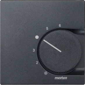   Schneider Merten Fedlap, váltóérintkezős  termosztáthoz, System-M, antracit 536214
