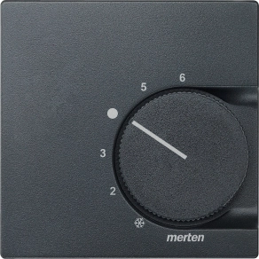Schneider Merten Fedlap, váltóérintkezős  termosztáthoz, System-M, antracit 536214