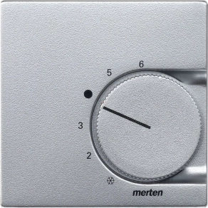   Schneider Merten Fedlap, váltóérintkezős  termosztáthoz, System-M, alumínium 536260