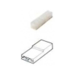   Szigetelő hüvely 6,3x0,8mm, nylon, (2-es forma), Haupa 280202