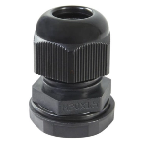   Tömszelence hosszú menettel M20 +anya 10-14mm IP68 fekete 250088 Haupa