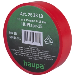 Szigetelő szalag 15mm x 10m piros H-263810
