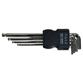   HAUPA 100921 imbuszkulcs készlet gömbfejű 9db (1,5-10mm) extra hosszú