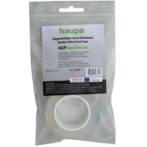   Haupa kétoldalú akril ragasztószalag, átlátszó HUPtapeDouble 19mmx1,5