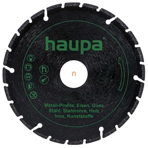   Haupa gyémánt vágótárcsa fémhez és többféle anyaghoz is, 125mm, 23073