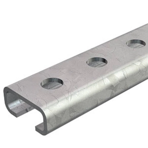   Obo profilsín perforált, nútszélesség 12 mm 2000x27x12,5, merítetten tűzihorganyzott, DIN EN ISO 1461 1109529