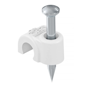 Obo ISO Nagel-Clip 10mm, L35, hófehér 2225816