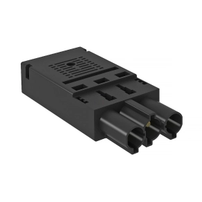   Obo csatlakozódugó 3-pólusú rugóerő-csatlakozású, fekete 6108050