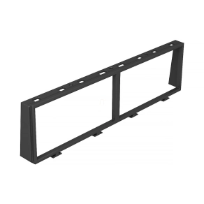   Obo beépítő keret 2+ 2 Modul 45-höz, grafit fekete 7408682