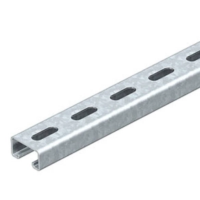   Obo profilsín perforált, 22 mm résszélesség 300x41x21, merítetten tűzihorganyzott, DIN EN ISO 1461 1122934