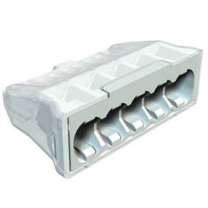   Obo 2054507 ötös tömör rugós vezeték összekötő, világosszürke 5x2,5mm2