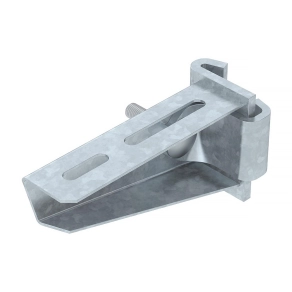   Obo oszlopra szerelhető konzol IS8-oszlophoz B110mm, merítetten tűzihorganyzott, DIN EN ISO 1461, cink 6419370