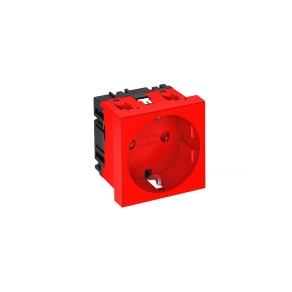   Obo védőérintkezős Csatlakozóaljzat 0°, egyes, piros 250V, 10/16A 6120014