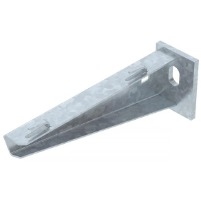   Obo fali és oszlopkonzol rácsos kábeltálcához B160mm, merítetten tűzihorganyzott, DIN EN ISO 1461, cink 6420607